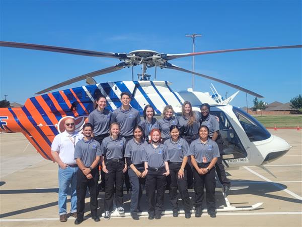 Rockwall Fire Dept. and CareFlite Air Ambulance Visit EMT students 
